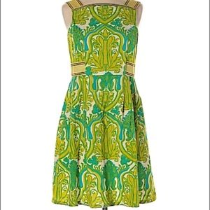 Nanette Lepore Green Floral Sheath Dress